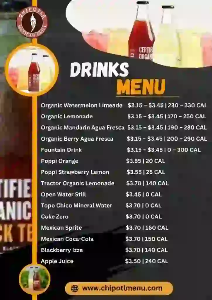 chipotle drink menu